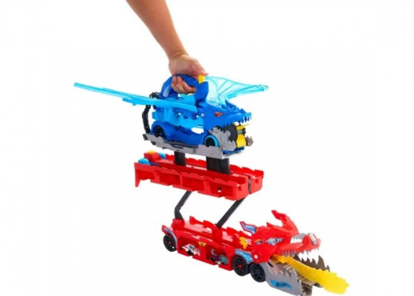 Транспортер Хот Вілс Сіті 2 Дракони (Уцінка) Hot Wheels Ultimate Dual Dragon Transporter Mattel BJBM72