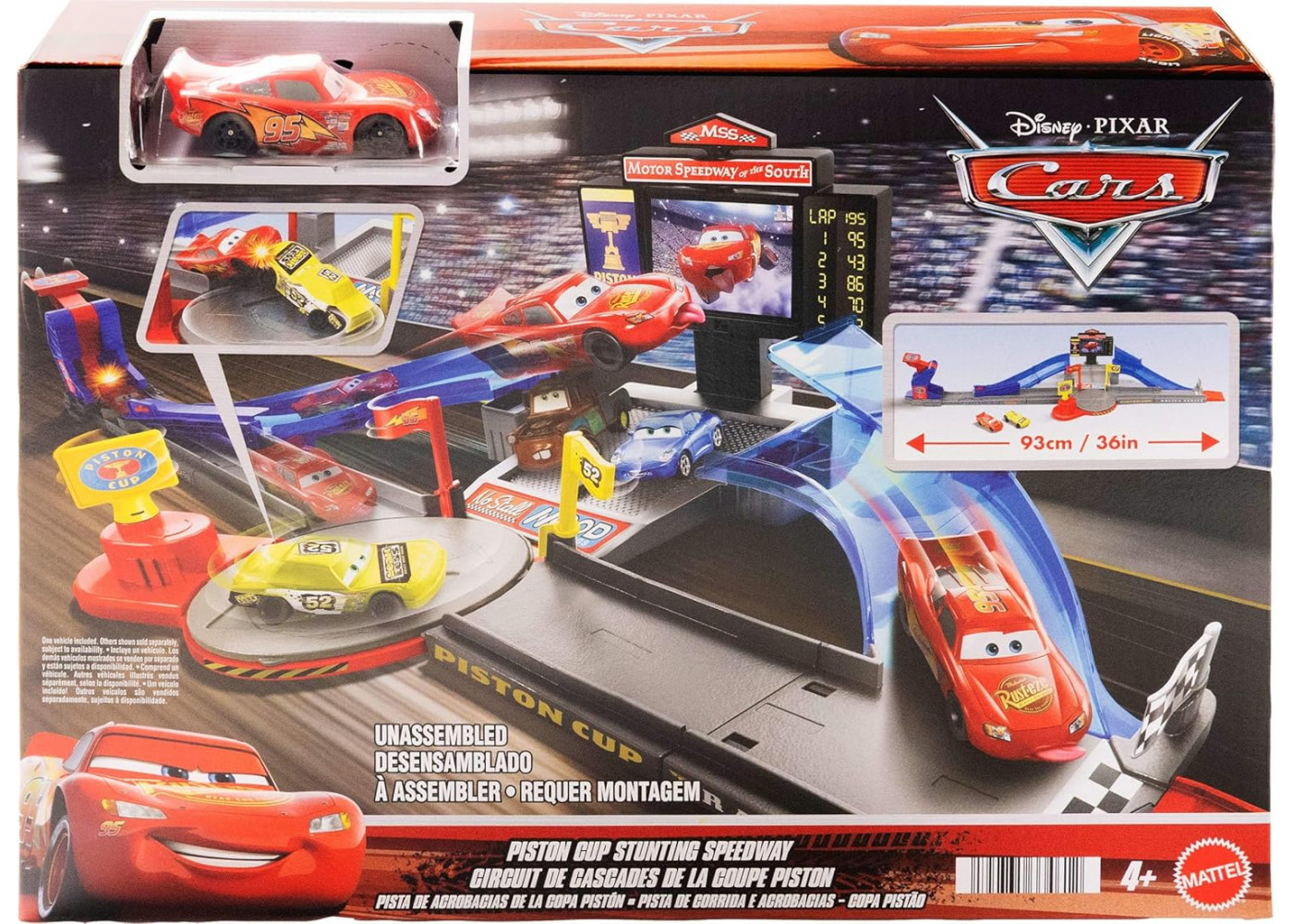 Трек Дісней Тачки Гоночна Траса Кубок Поршня Disney Pixar Cars Piston Cup Stunting Speedway Mattel JHL42