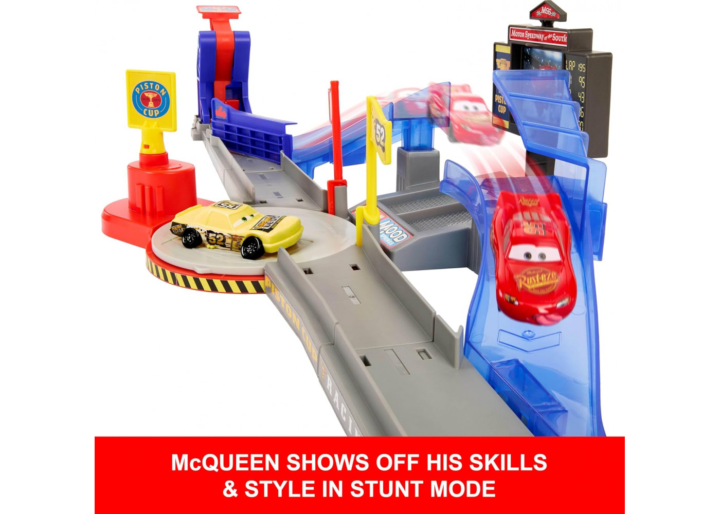 Трек Дісней Тачки Гоночна Траса Кубок Поршня Disney Pixar Cars Piston Cup Stunting Speedway Mattel JHL42