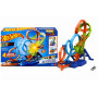 Трек Хот Вілс Божевільні Віражі та Петлі Hot Wheels Track with 4 Loops Crash Zone Booster Mattel HXT06-02
