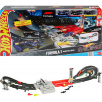 Трек Хот Вилс Формула 1 и 3 машинки (Уценка) Hot Wheels Formula 1 Grand Prix Circuit Track Mattel BJDY16