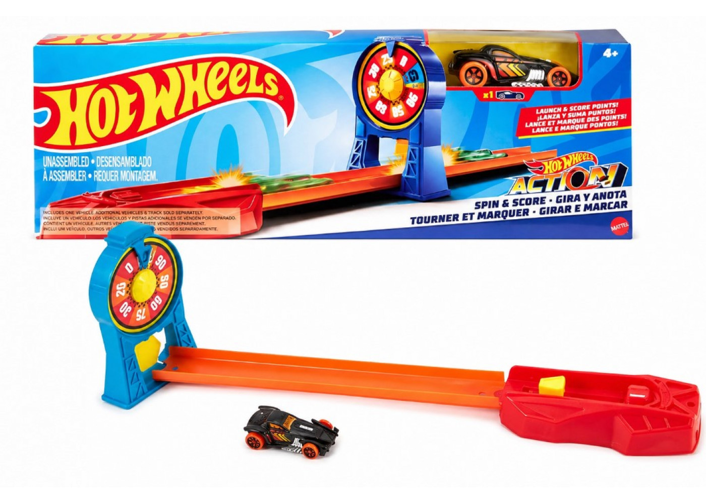 Трек Хот Вілс Крути та Набирай бали Hot Wheels Action Spin and Score Track Mattel HFY68
