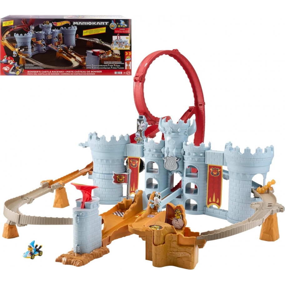 Трек Хот Вілс Маріо Карт Замок Боузера Hot Wheels Mario Kart Bowsers Castle Mattel JHD24