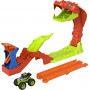 Трек Хот Вилс Удар Змеи с Монстер Траком Bone Shaker 1:64 Hot Wheels Snake Slam Takedown Mattel JJN44