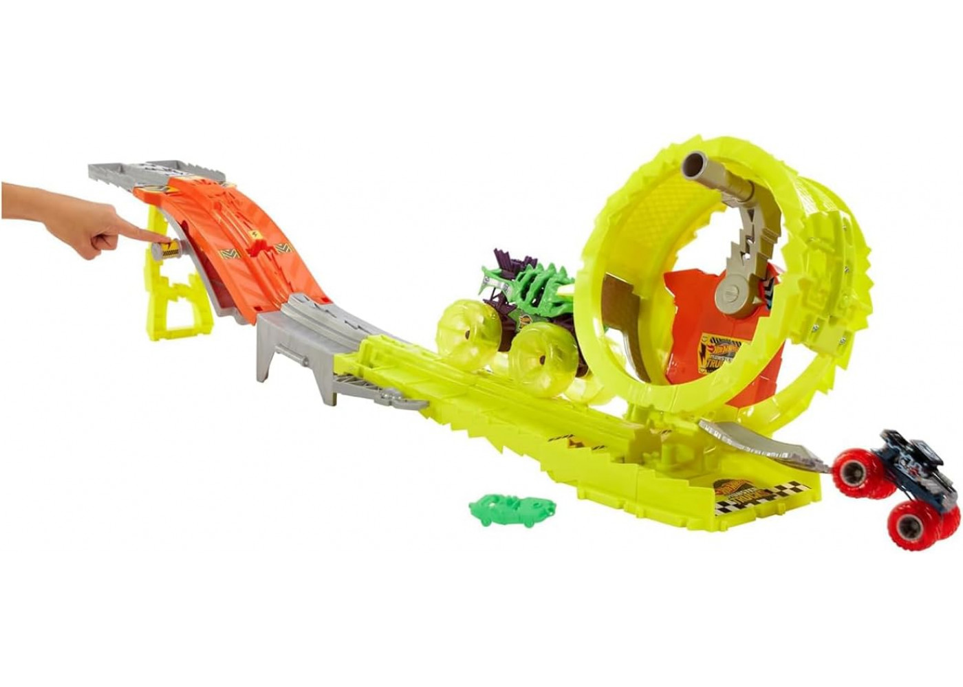 Трек Хот Вілс Монстр Трак Заряджай і Переслідуй Hot Wheels Monster Trucks Power Smashers Mattel HYT07