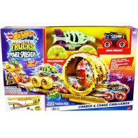 Трек Хот Вілс Монстр Трак Заряджай і Переслідуй Hot Wheels Monster Trucks Power Smashers Mattel HYT07