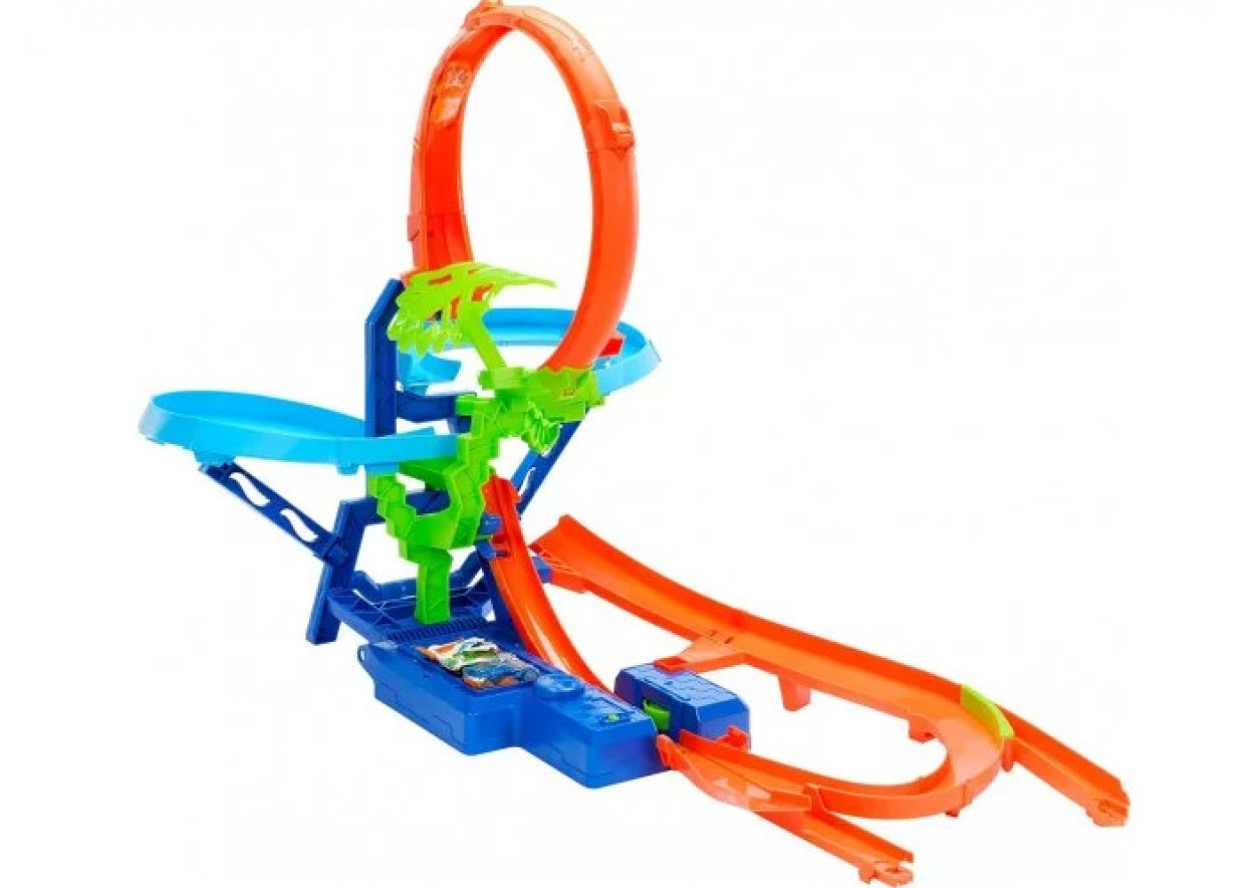 Трек Хот Вілс Моторизований (Уцінка) Повітряне Зіткнення Hot Wheels Mid Air Multi Crash Mattel BJFD12