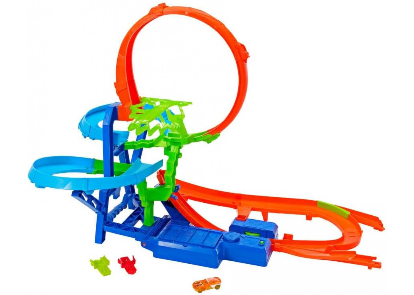 Трек Хот Вилс Моторизированный Воздушное Столкновение Hot Wheels Mid Air Multi Crash Mattel JKJ78