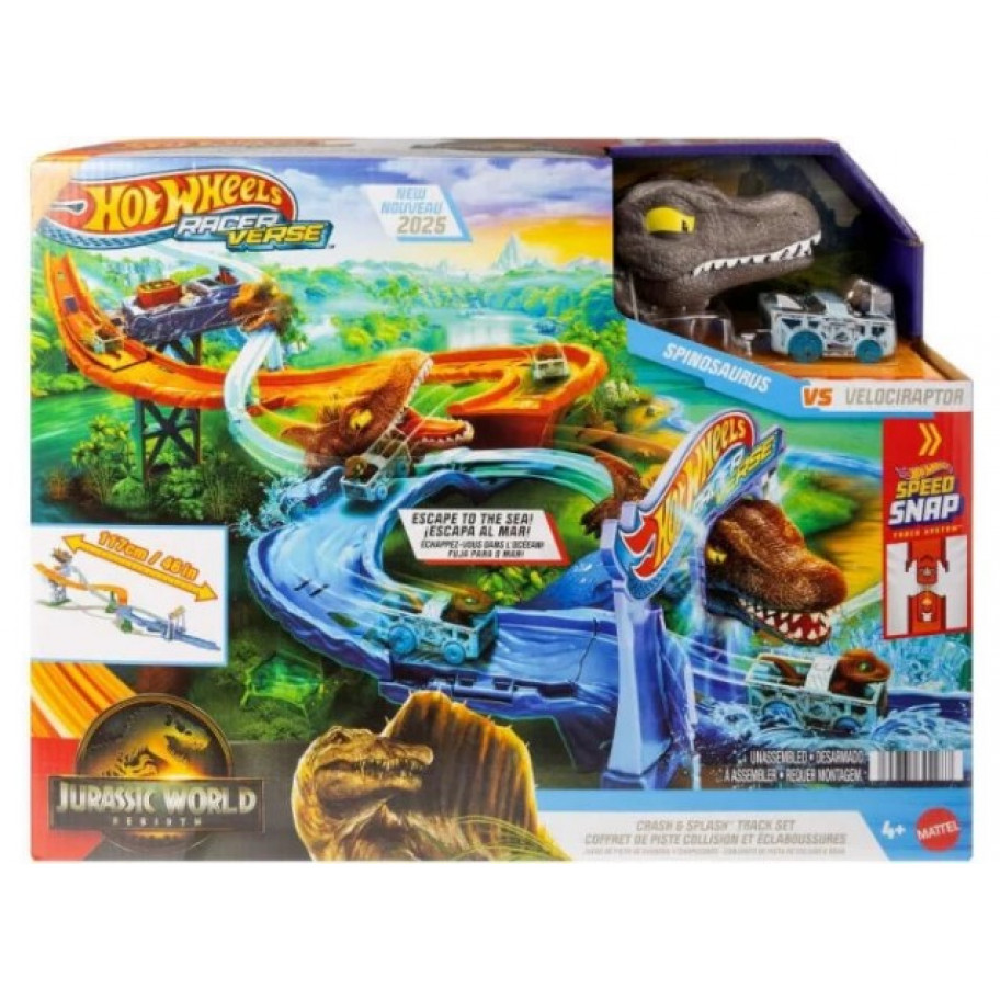 Трек Хот Вілс Світ Юрського Періоду (Уцінка) Спінозавр Hot Wheels Jurassic World Spinosaurus Mattel JFP32