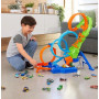 Трек Хот Вілс Божевільні Віражі та Петлі Hot Wheels Track with 4 Loops Crash Zone Booster Mattel HXT06-02