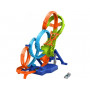 Трек Хот Вілс Божевільні Віражі та Петлі Hot Wheels Track with 4 Loops Crash Zone Booster Mattel HXT06-02