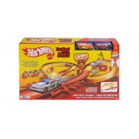 Трек Хот Вилс Безумие на Автостраде и 2 Машинки 1:64 Hot Wheels Action Hot Ones Freeway Frenzy Mattel JFD11