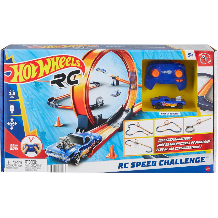 Трек Хот Вілс із Машинкою на пульті Hot Wheels RC Speed ​​Challenge Mattel HXX45