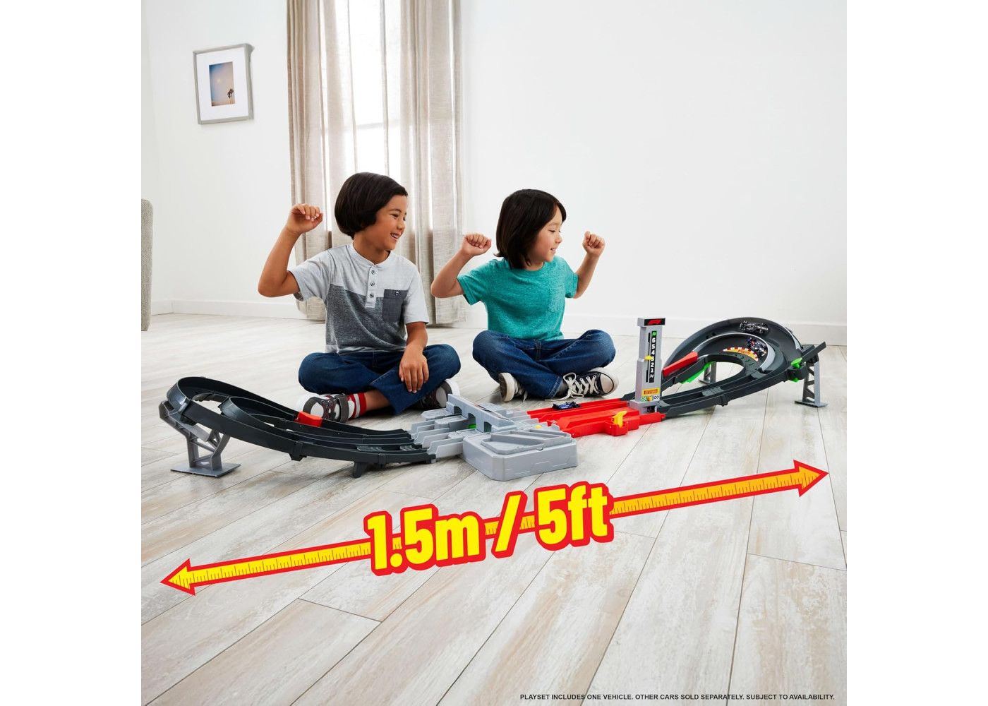 Трек Хот Вілс Формула 1 та 3 машинки Hot Wheels Formula 1 Grand Prix Circuit Track Mattel JDY16