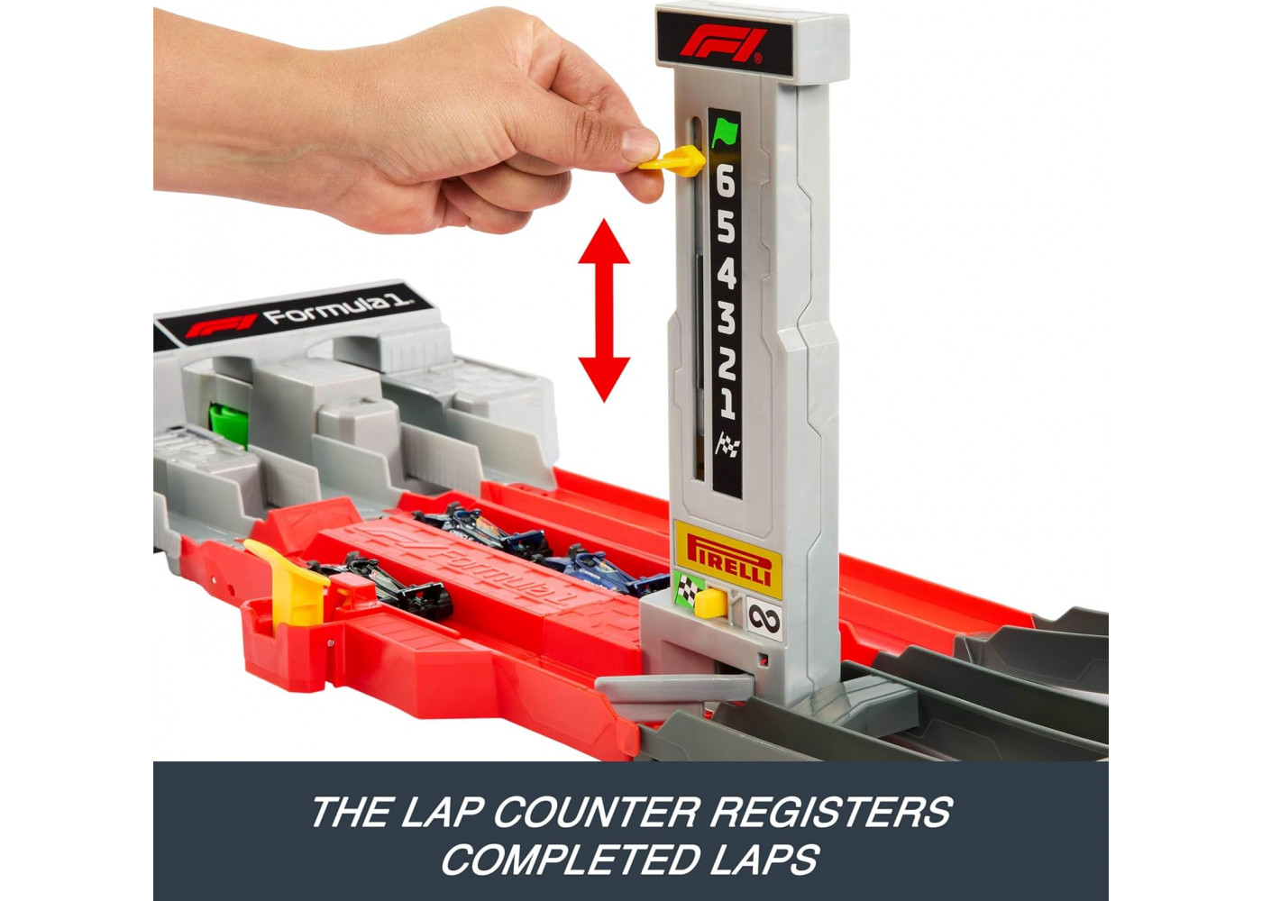 Трек Хот Вілс Формула 1 та 3 машинки Hot Wheels Formula 1 Grand Prix Circuit Track Mattel JDY16