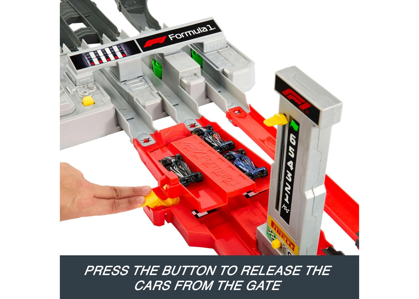 Трек Хот Вілс Формула 1 та 3 машинки Hot Wheels Formula 1 Grand Prix Circuit Track Mattel JDY16