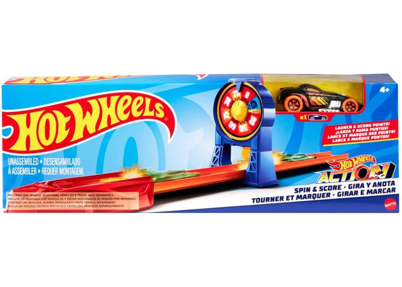 Трек Хот Вілс Крути та Набирай бали Hot Wheels Action Spin and Score Track Mattel HFY68