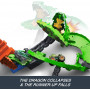 Трек Хот Вилс Монстер Траки Драконы Против Динозавров Hot Wheels Dragon Destruction Mattel JGB06