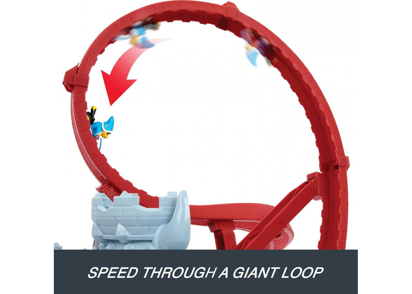 Трек Хот Вилс Марио Карт Замок Боузера с Камека 1:64 Hot Wheels City Mario Kart Bowsers Castle Mattel JHD24