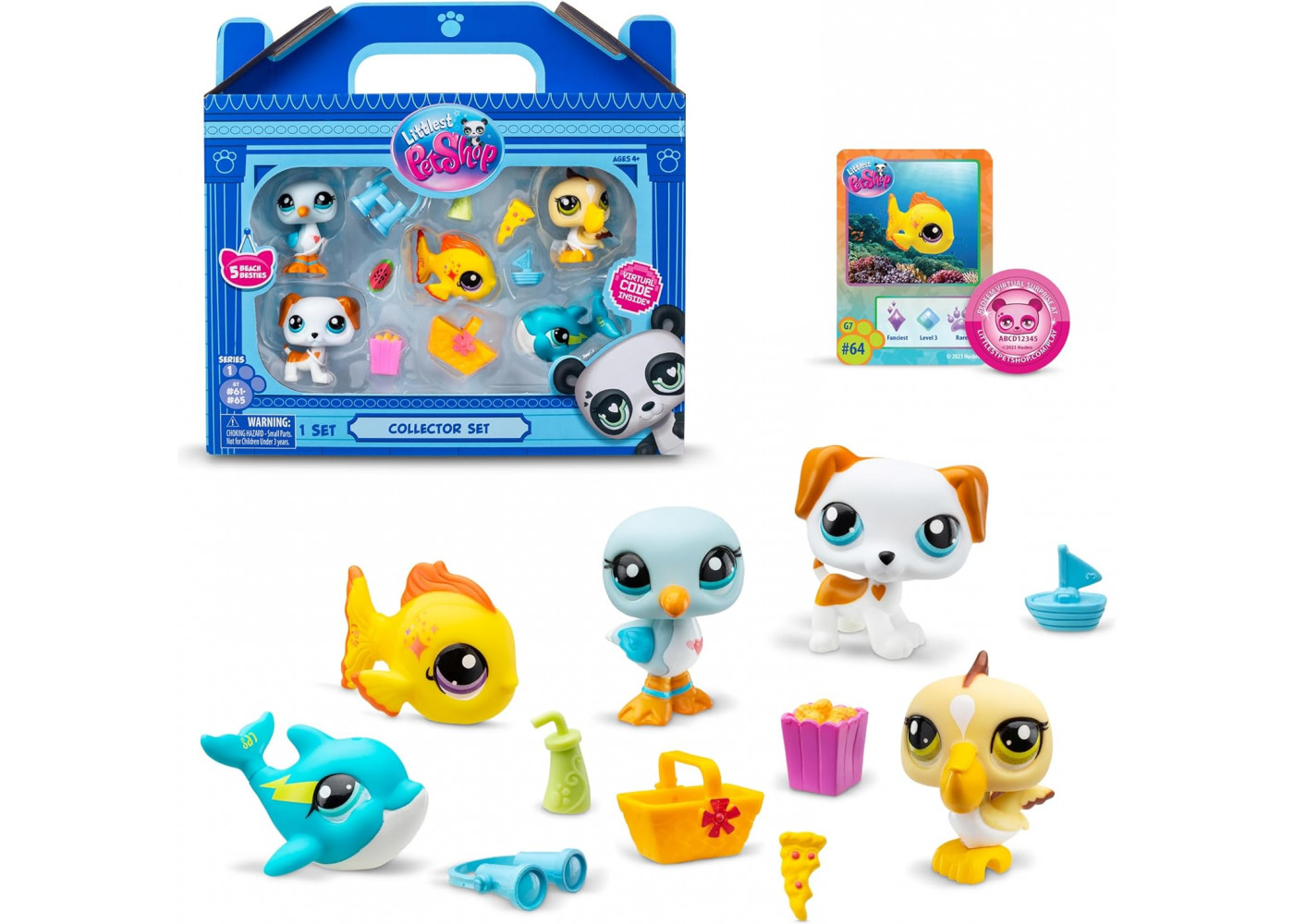 Ігровий Набір Фігурки Домашніх Вихованців Littlest Pet Shop Beach Besties Collector Set Hasbro L00517