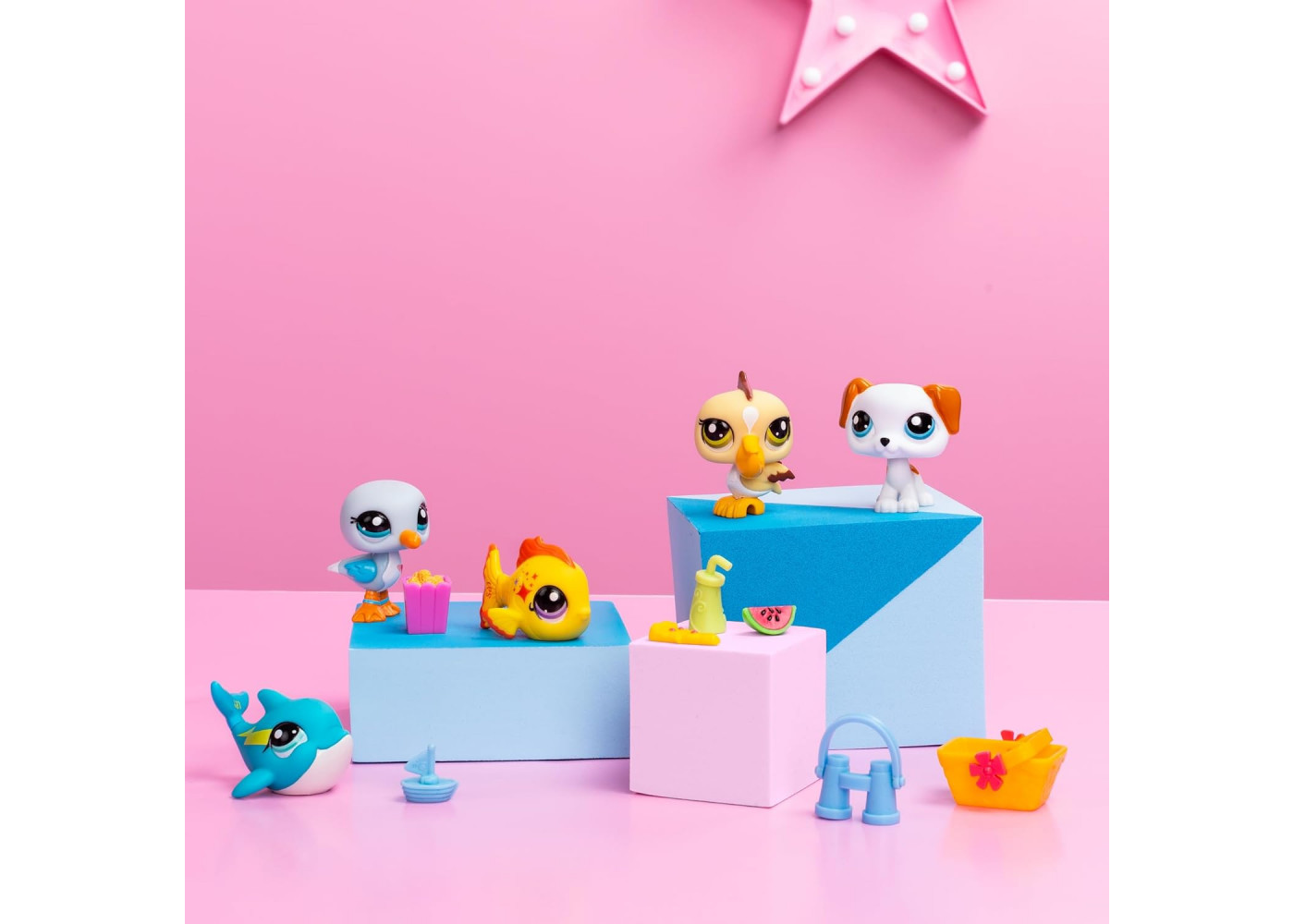 Ігровий Набір Фігурки Домашніх Вихованців Littlest Pet Shop Beach Besties Collector Set Hasbro L00517