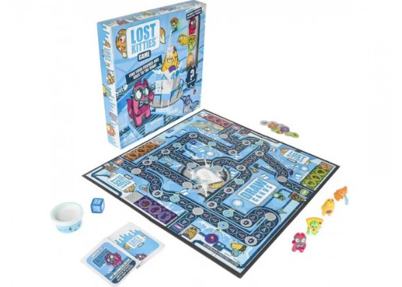Настільна Гра (Прим'ята Коробка) Кошенята в Молоці 4 Ексклюзивні фігурки Lost Kitties Hasbro BE4988