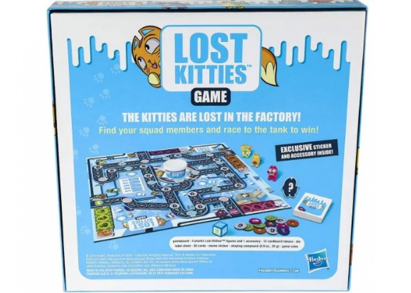 Настільна Гра (Прим'ята Коробка) Кошенята в Молоці 4 Ексклюзивні фігурки Lost Kitties Hasbro BE4988