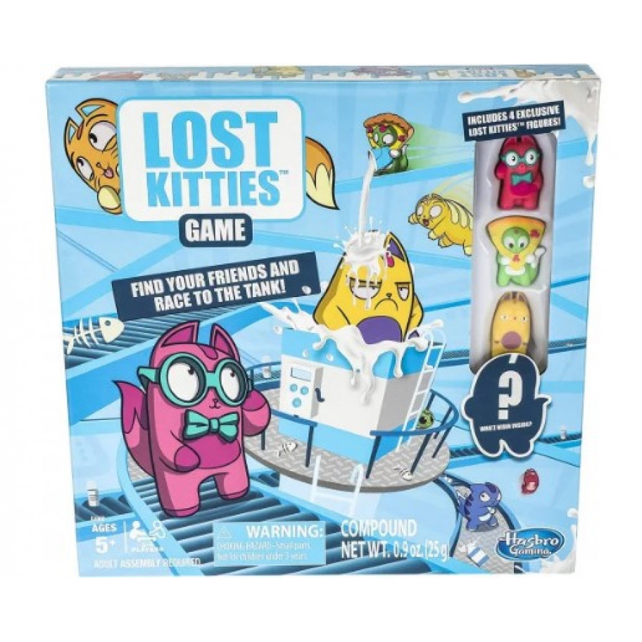 Настільна Гра (Прим'ята Коробка) Кошенята в Молоці 4 Ексклюзивні фігурки Lost Kitties Hasbro BE4988