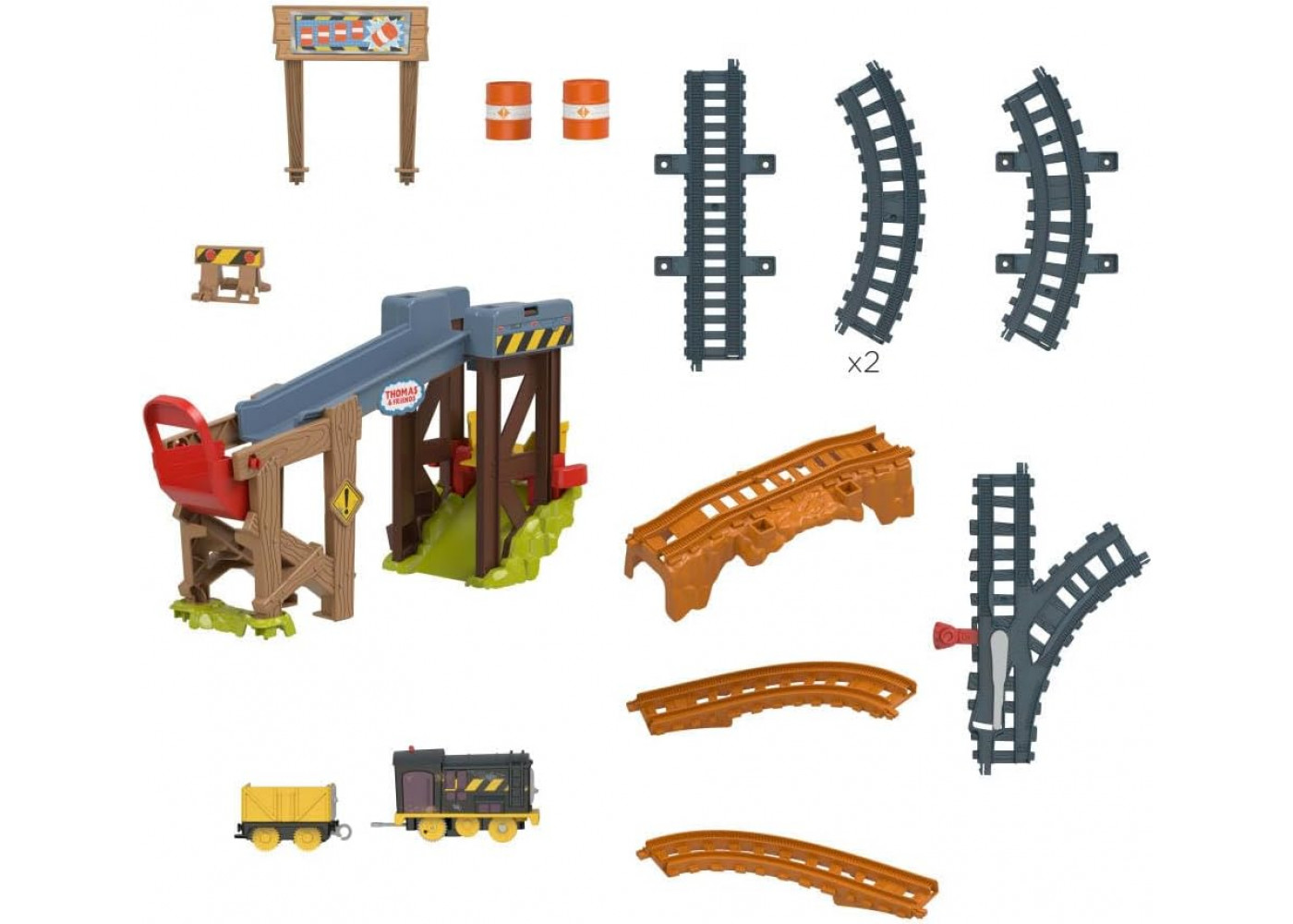 Игровой Набор Паровозик Томас Приключения Дизеля на Строительстве Thomas and Friends Diesel’s Lift Load Fisher-Price JBW20