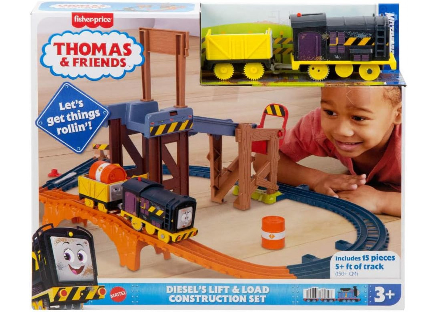 Игровой Набор Паровозик Томас Приключения Дизеля на Строительстве Thomas and Friends Diesel’s Lift Load Fisher-Price JBW20