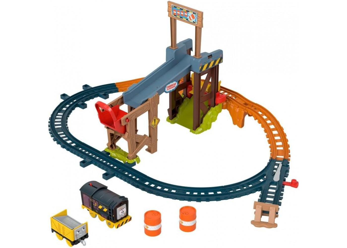 Игровой Набор Паровозик Томас Приключения Дизеля на Строительстве Thomas and Friends Diesel’s Lift Load Fisher-Price JBW20