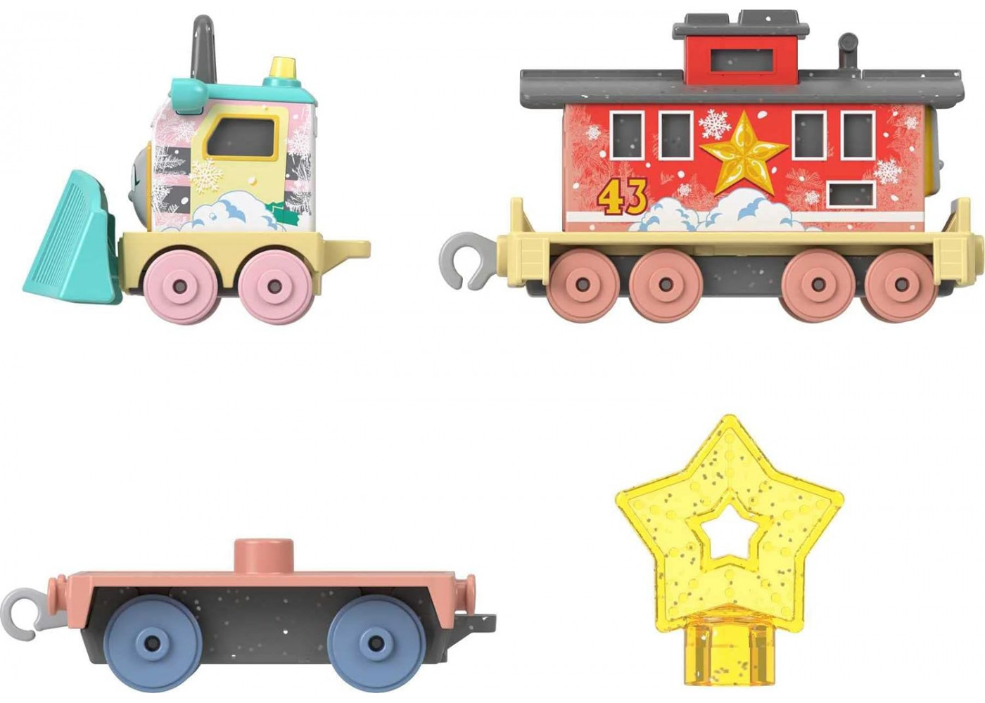 Паровозик Сенди и Бруно Thomas & Friends Shivery Delivery Sandy and Brake Car Bruno Fisher-Price HNN29