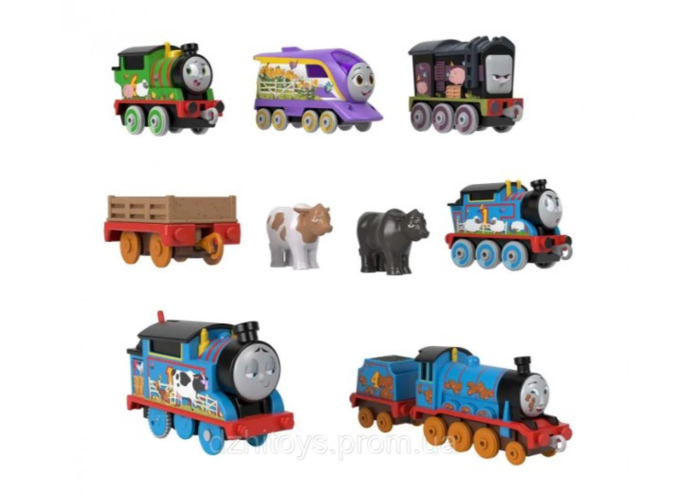 Набор из 6 Поездов Ферма Томас и Друзья Thomas & Friends Fisher-Price HHN52