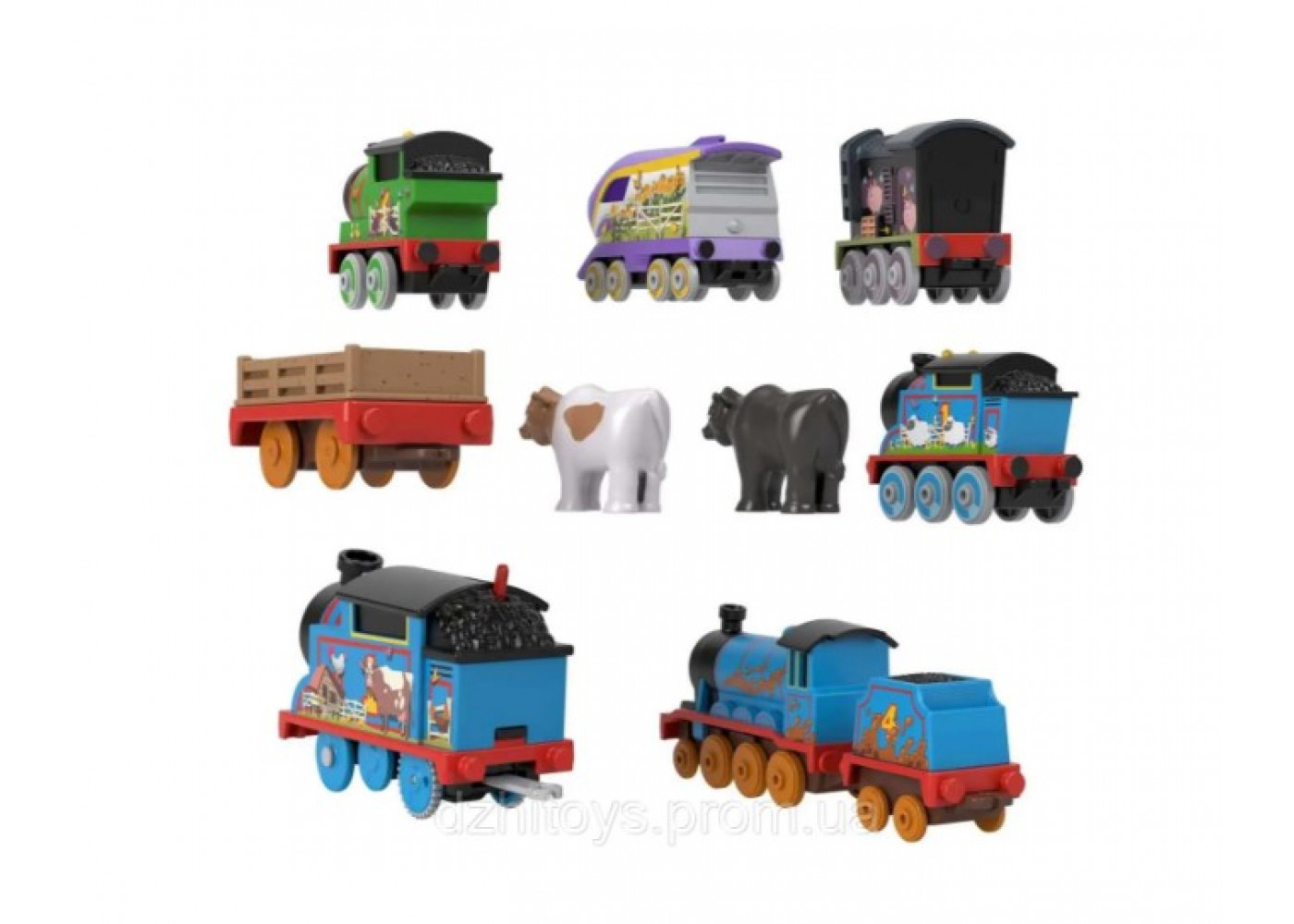 Набор из 6 Поездов Ферма Томас и Друзья Thomas & Friends Fisher-Price HHN52