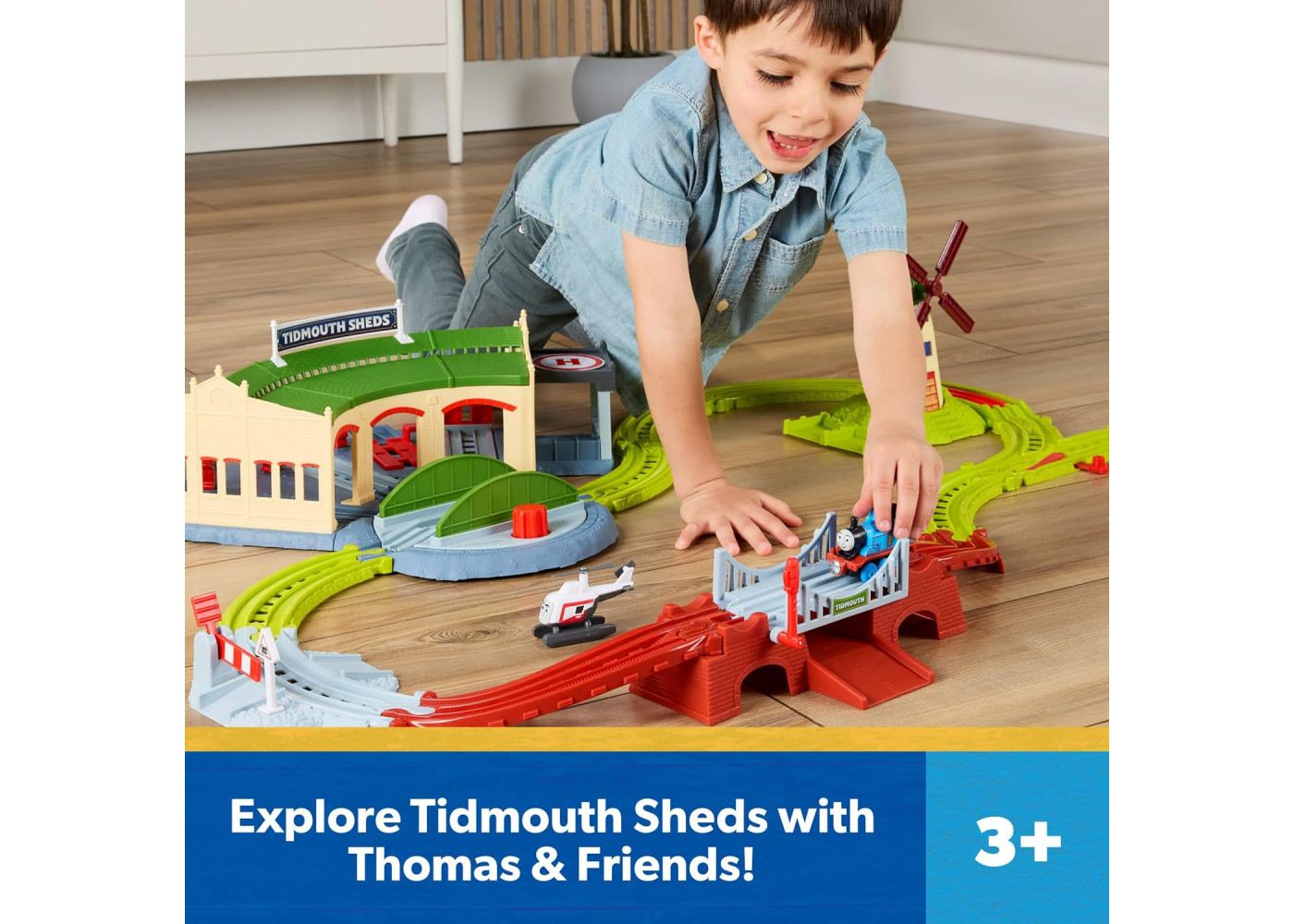 Залізниця Томас Дослідження Депо Тідмута Thomas and Friends Exploring Tidmouth Sheds Fisher-Price JWC72