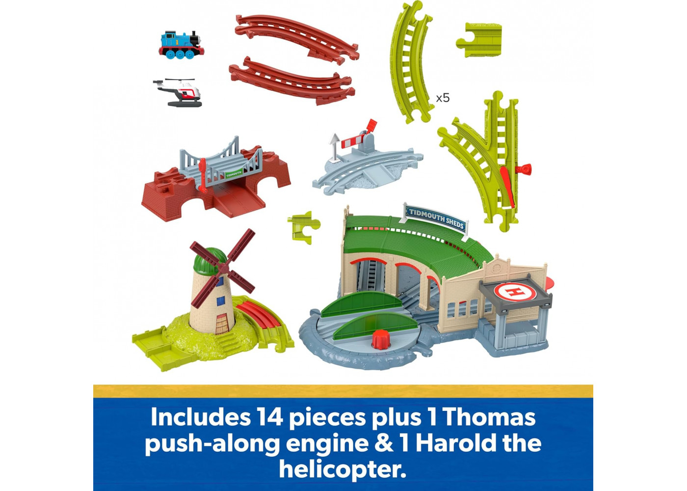 Залізниця Томас Дослідження Депо Тідмута Thomas and Friends Exploring Tidmouth Sheds Fisher-Price JWC72