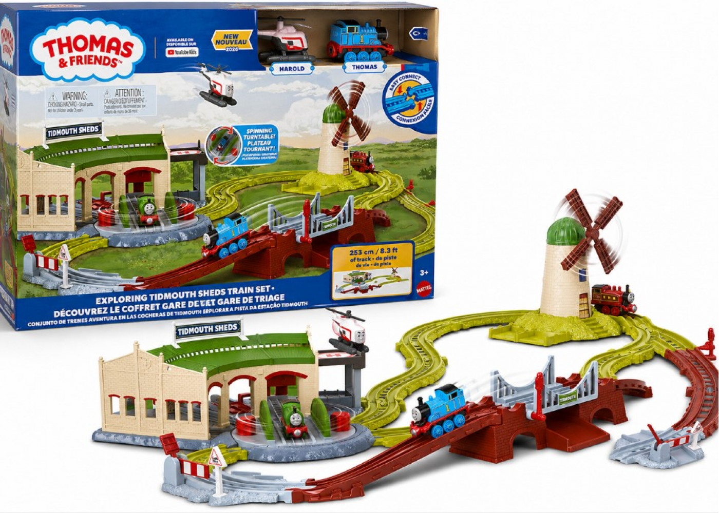 Залізниця Томас Дослідження Депо Тідмута Thomas and Friends Exploring Tidmouth Sheds Fisher-Price JWC72
