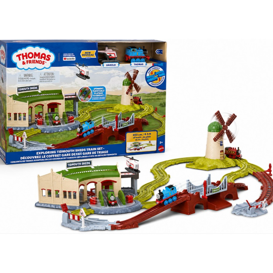 Залізниця Томас Дослідження Депо Тідмута Thomas and Friends Exploring Tidmouth Sheds Fisher-Price JWC72