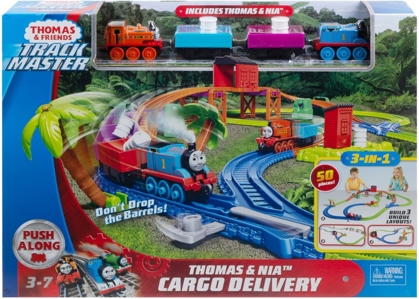 Железная Дорога Томас и Друзья Доставка Груза Thomas & Nia Cargo Delivery Fisher-Price GLL14
