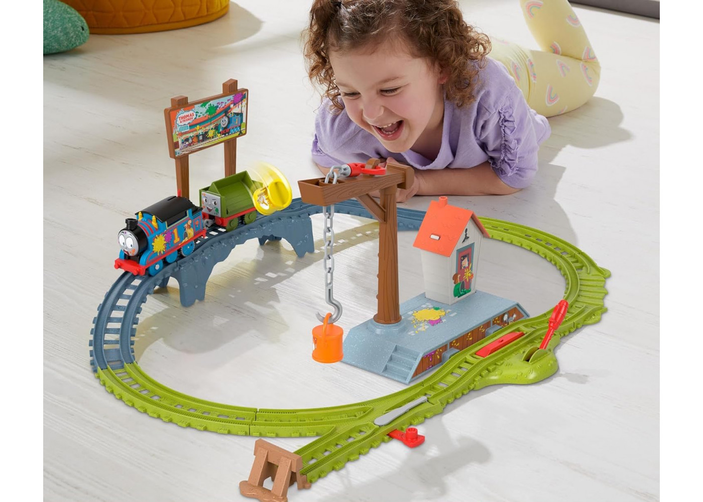 Залізниця Кольорова Пригода Томас і Друзі Thomas and Friends Paint Delivery Fisher-Price HTN34