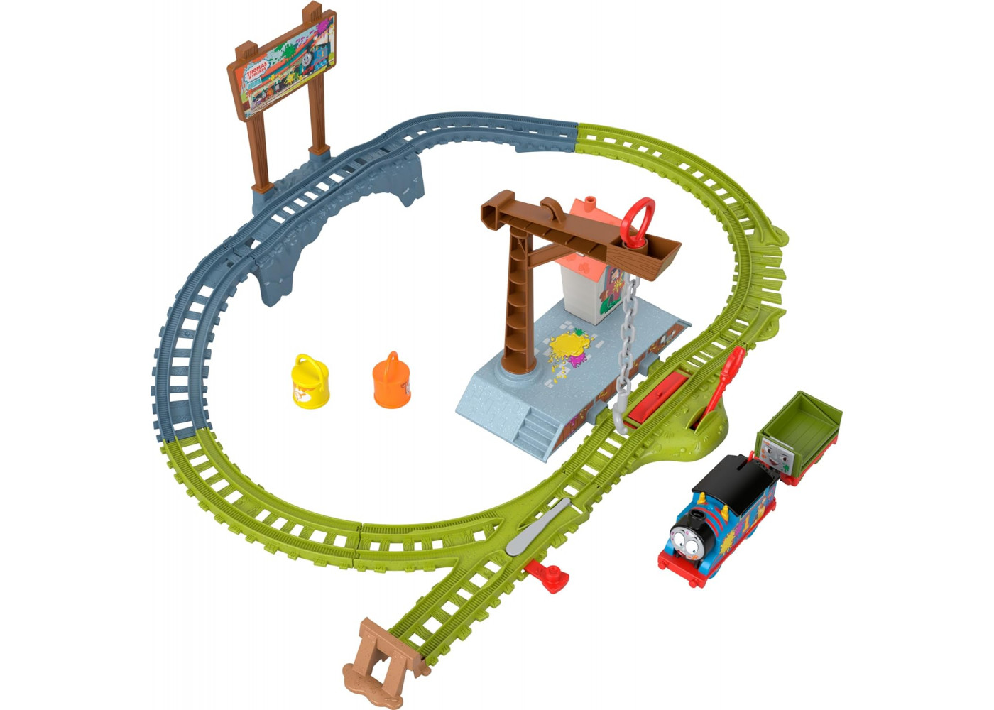 Залізниця Кольорова Пригода Томас і Друзі Thomas and Friends Paint Delivery Fisher-Price HTN34