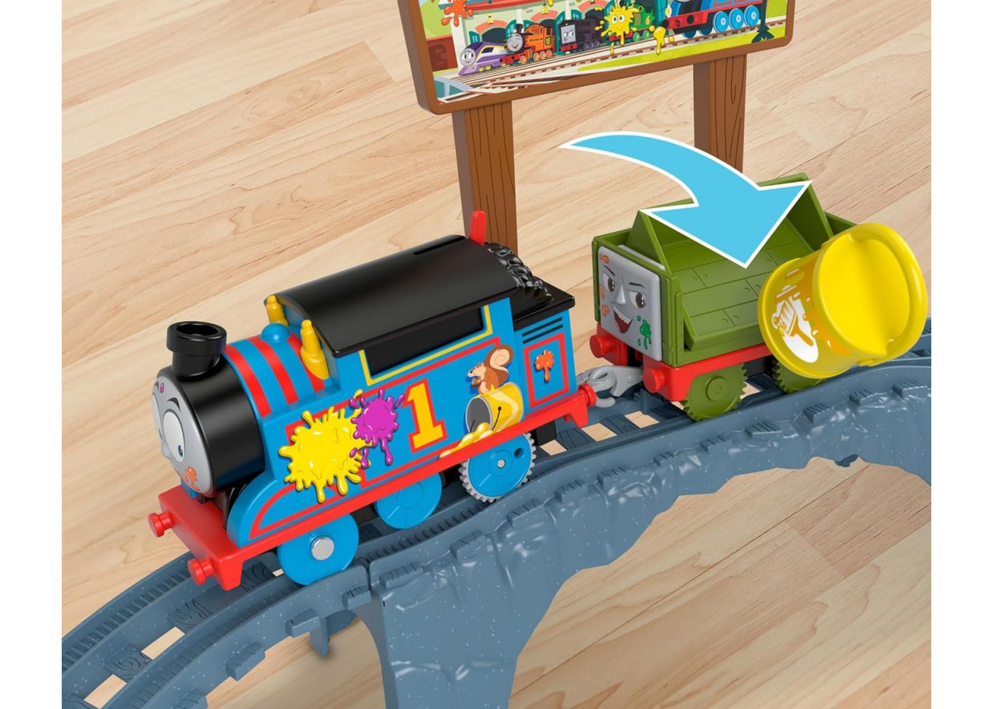 Залізниця Кольорова Пригода Томас і Друзі Thomas and Friends Paint Delivery Fisher-Price HTN34