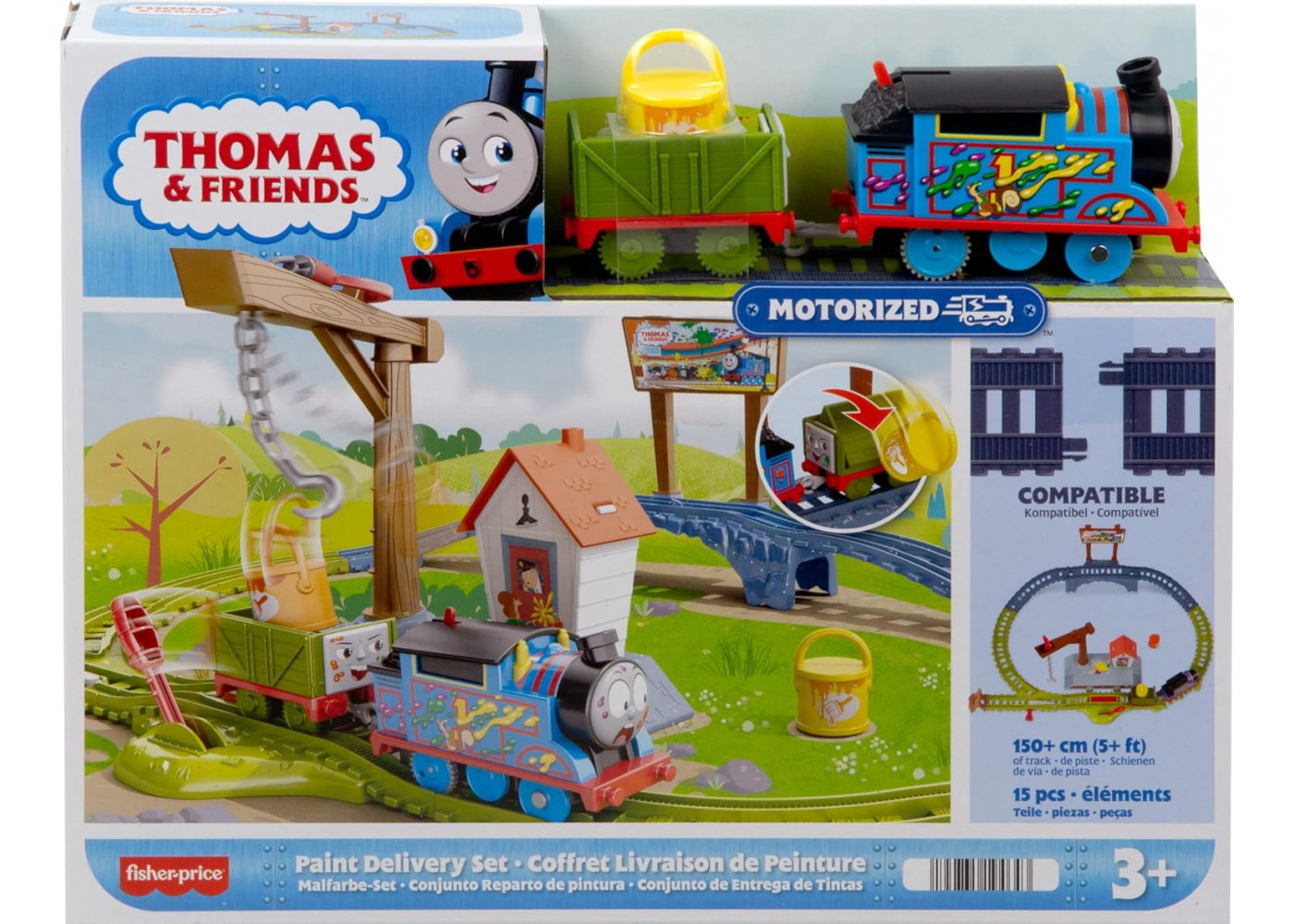 Залізниця Кольорова Пригода Томас і Друзі Thomas and Friends Paint Delivery Fisher-Price HTN34