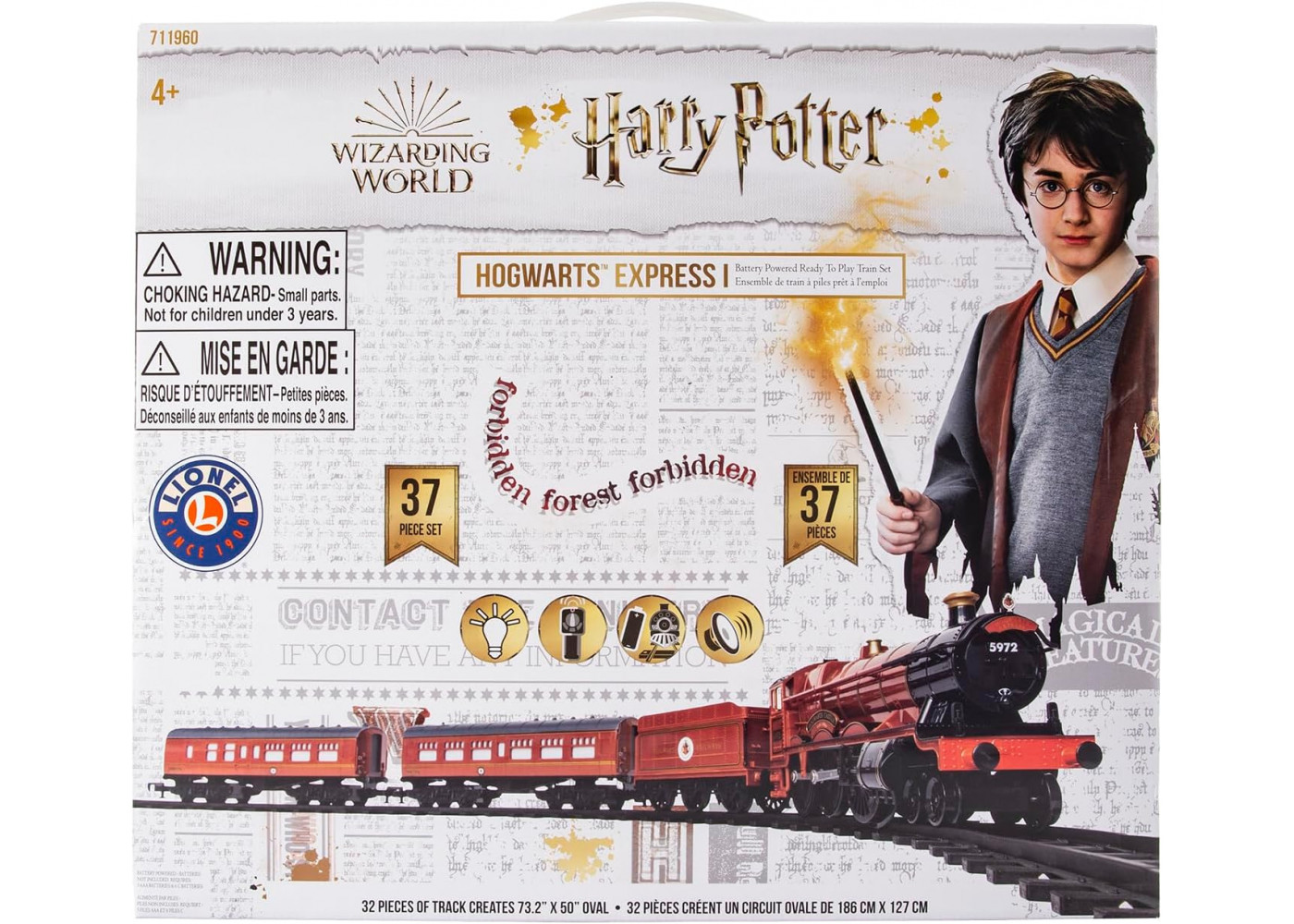 Железная Дорога Хогвартс Экспресс Гарри Поттер со звуком Harry Potter Hogwarts Express Lionel 11981