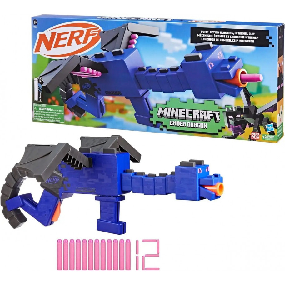 Бластер Майнкрафт Дракон Ендер Nerf Minecraft Ender Dragon Hasbro F7912