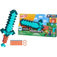 Алмазный Меч Нерф Майнкрафт Nerf Minecraft Diamond Sword Dart Blaster Hasbro G1437
