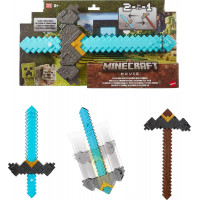 Меч та Кірка Майнкрафт 2 в 1 Minecraft Sword and Pickaxe 2 in 1 Mattel JFR72