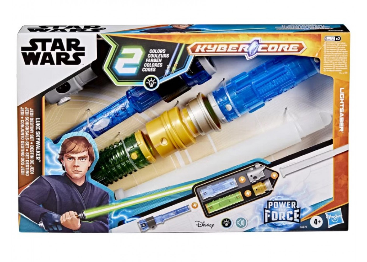 Світлові Мечі 2 шт Люка Скайуокера Світло Звуки Star Wars Lightsaber Luke Skywalker Jedi Destiny Hasbro G1379