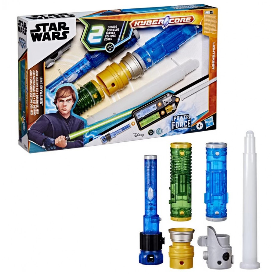Світлові Мечі 2 шт Люка Скайуокера Світло Звуки Star Wars Lightsaber Luke Skywalker Jedi Destiny Hasbro G1379