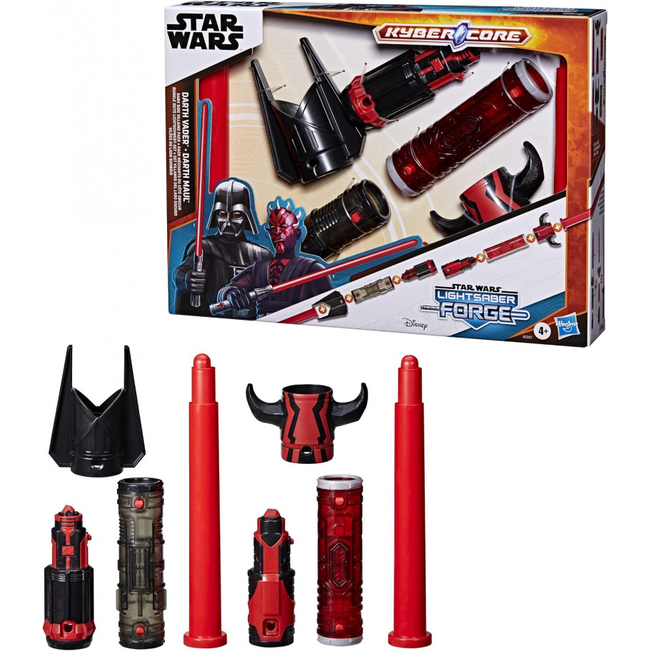 Световые Мечи 2 шт Дарт Вейдера и Дарт Мола Star Wars Lightsaber Forge Darth Vader and Darth Maul Hasbro G0307